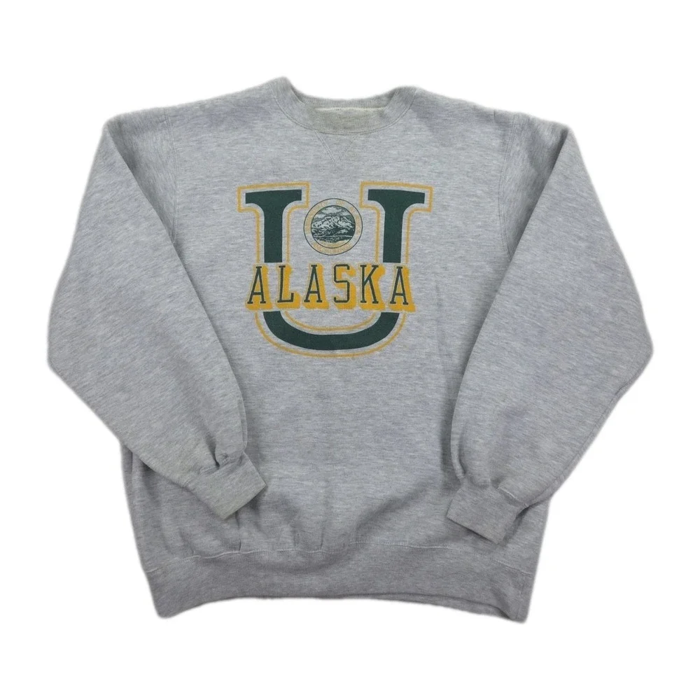 Vintage University of Alaska Sweatshirt Mens Large‎ 90s